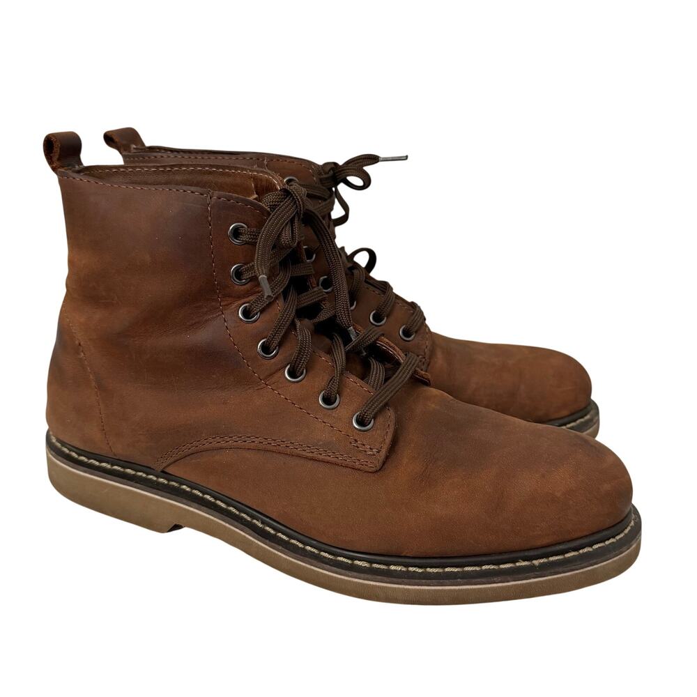 Golden Fox Boots Mens Size 10 Boondocker Service Boot Pro 6” Brown Leather
